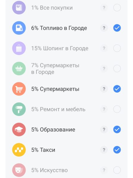 категории кэшбэка в банке Т-банк (тинькофф, тиньков) на март